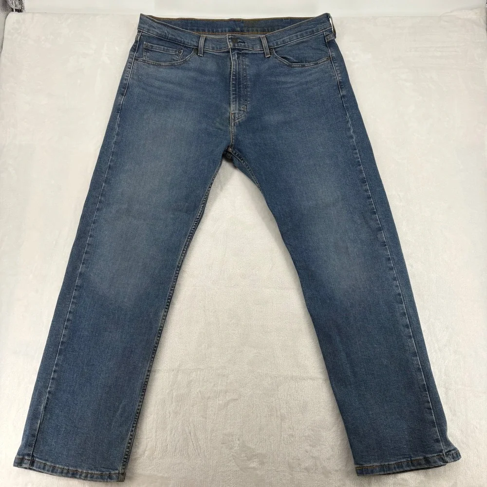 Levi's 506 Straight Mens 38x30 Jeans Blue Denim Classic Fit 5-Pocket Regular